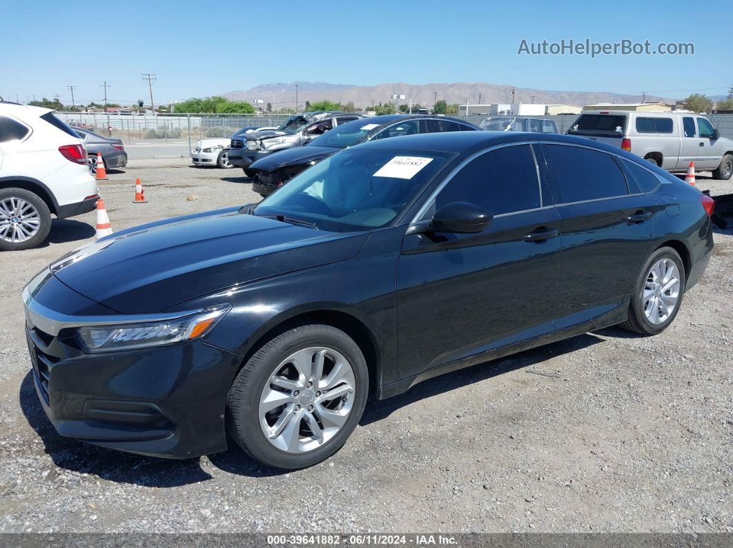 2019 Honda Accord Lx Black vin: 1HGCV1F18KA145225