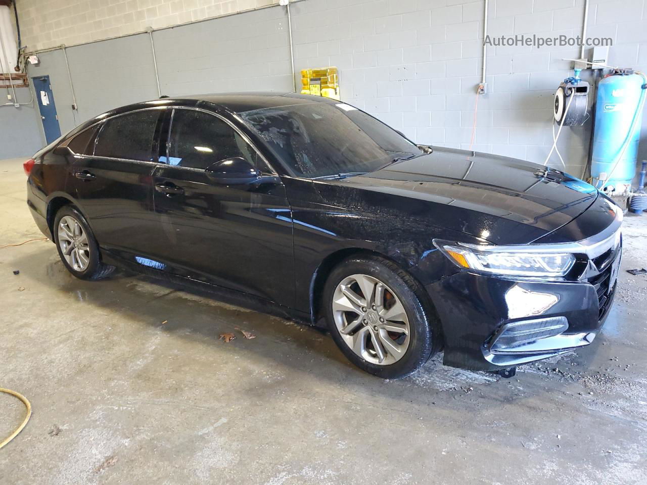 2019 Honda Accord Lx Black vin: 1HGCV1F18KA175292