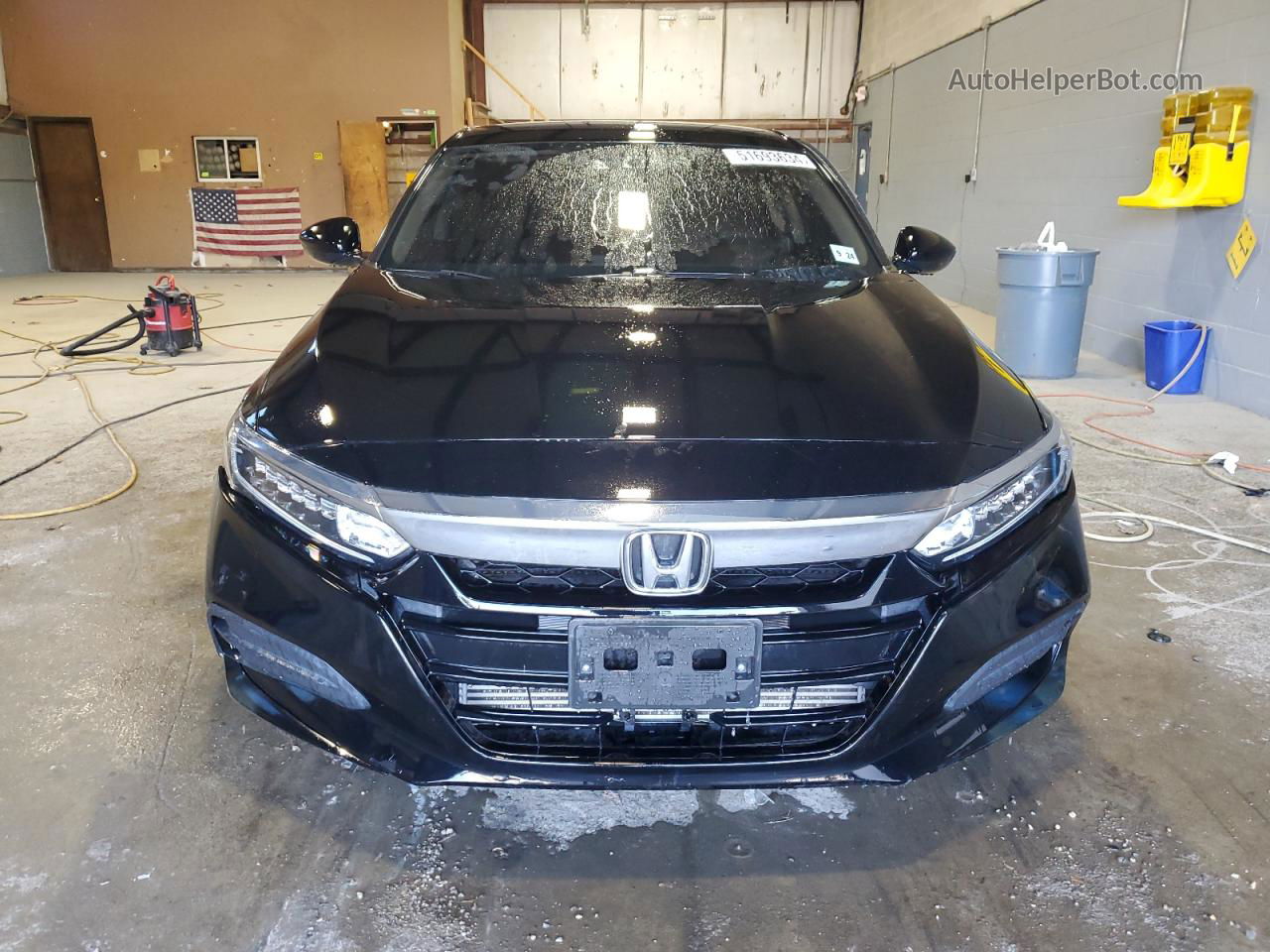 2019 Honda Accord Lx Black vin: 1HGCV1F18KA175292