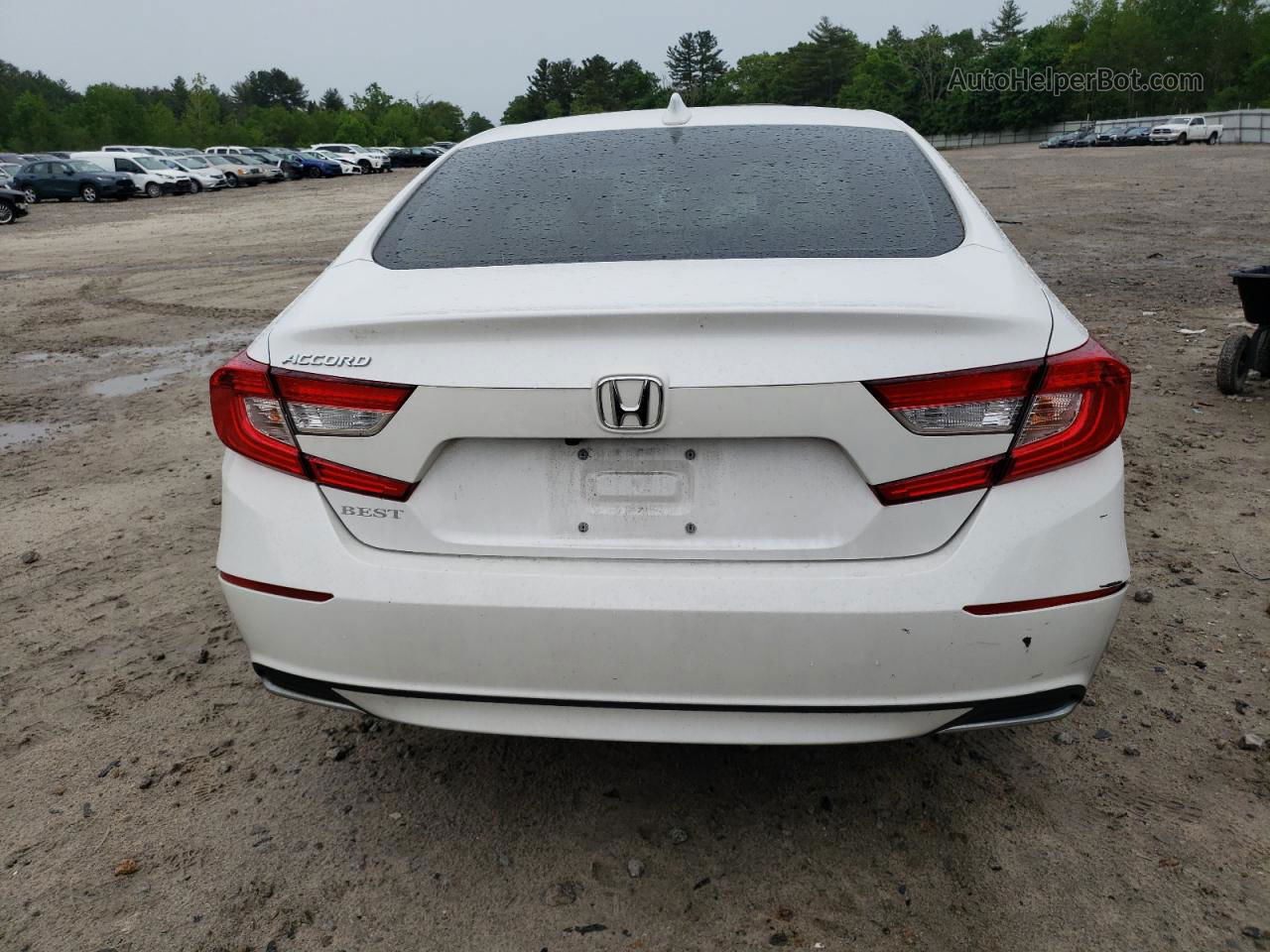 2020 Honda Accord Lx White vin: 1HGCV1F18LA018010