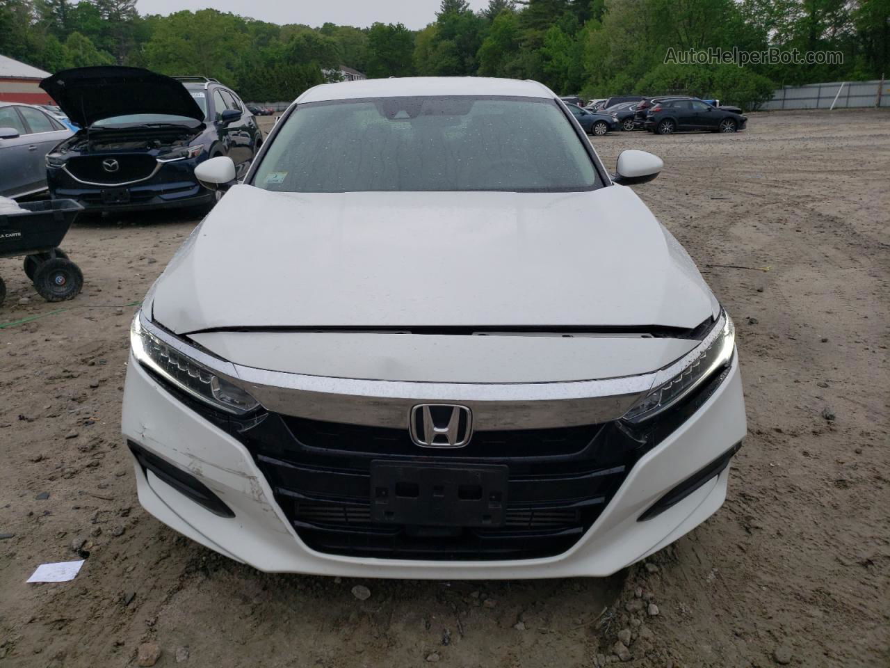 2020 Honda Accord Lx White vin: 1HGCV1F18LA018010