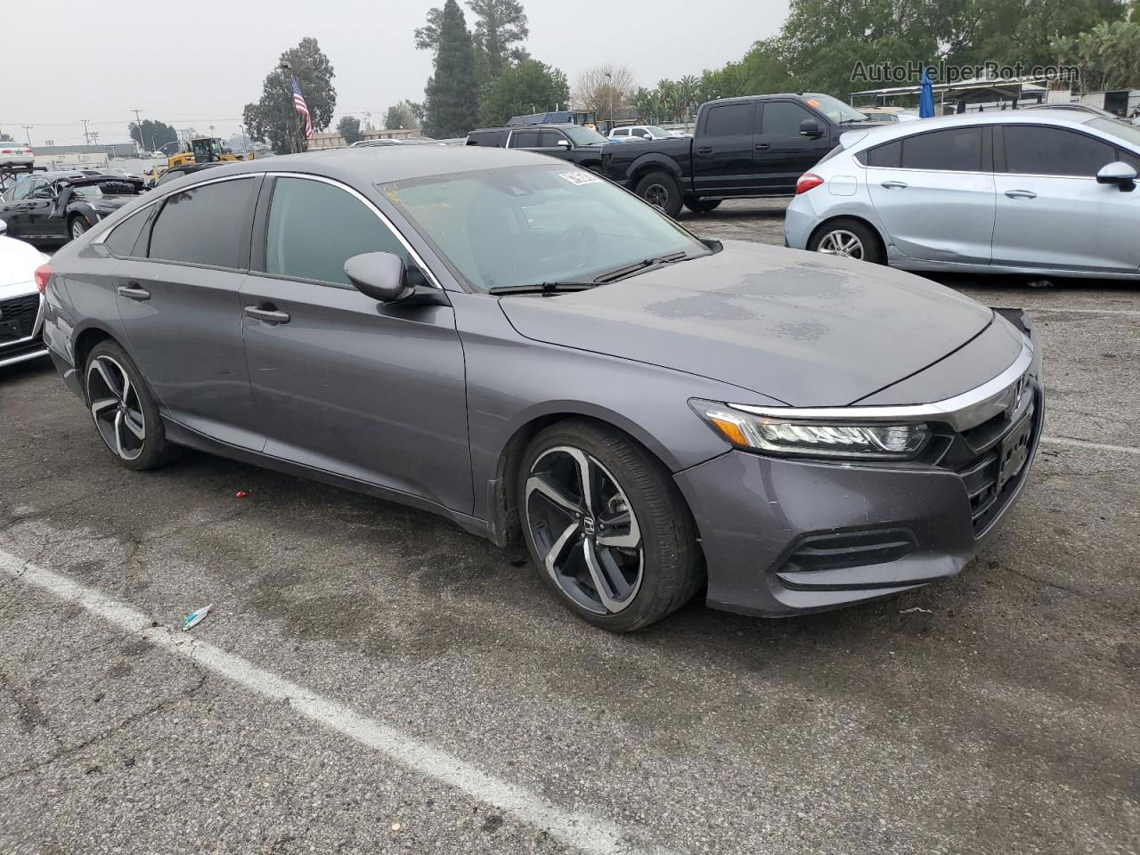 2020 Honda Accord Lx Gray vin: 1HGCV1F18LA095640