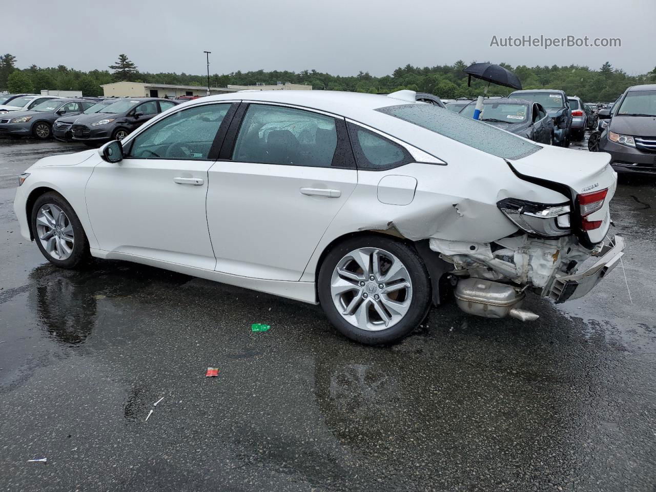 2020 Honda Accord Lx White vin: 1HGCV1F18LA138650