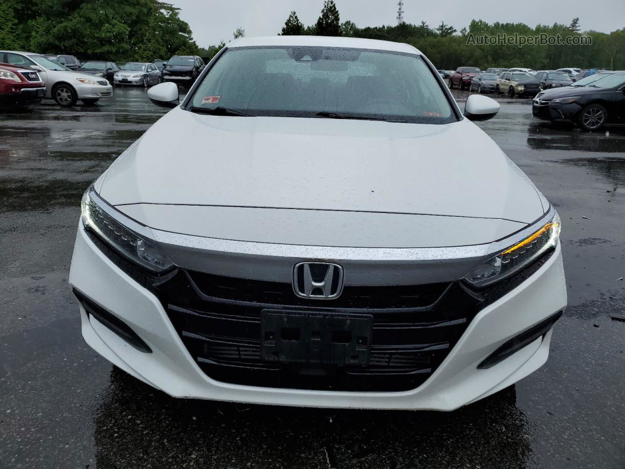 2020 Honda Accord Lx White vin: 1HGCV1F18LA138650