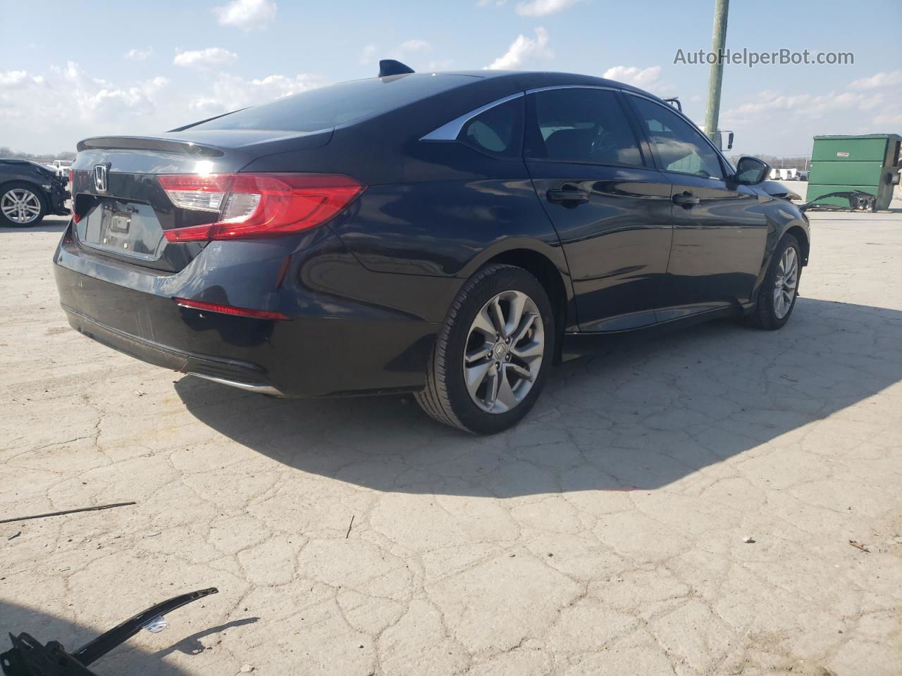 2018 Honda Accord Lx Black vin: 1HGCV1F19JA019356