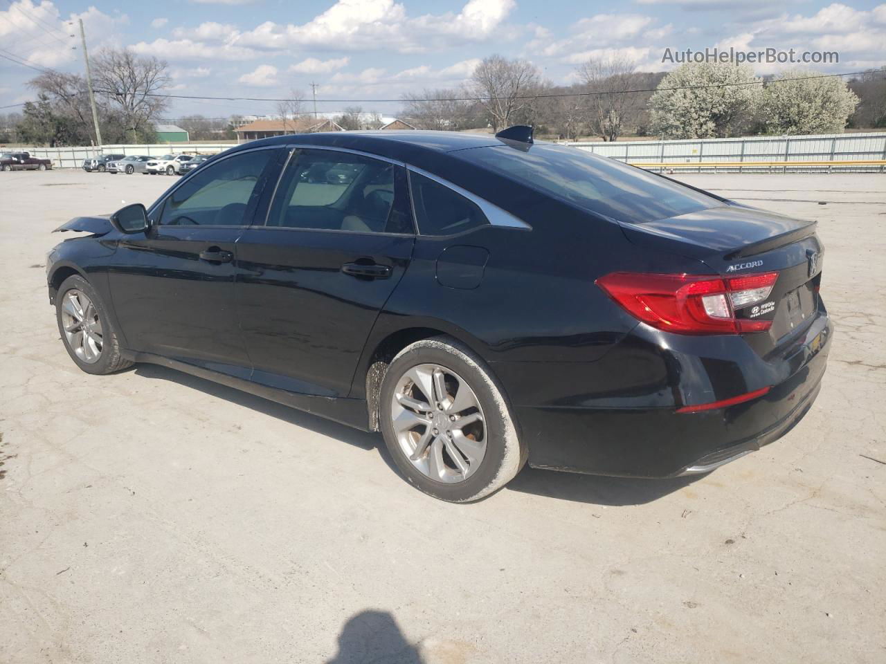 2018 Honda Accord Lx Black vin: 1HGCV1F19JA019356