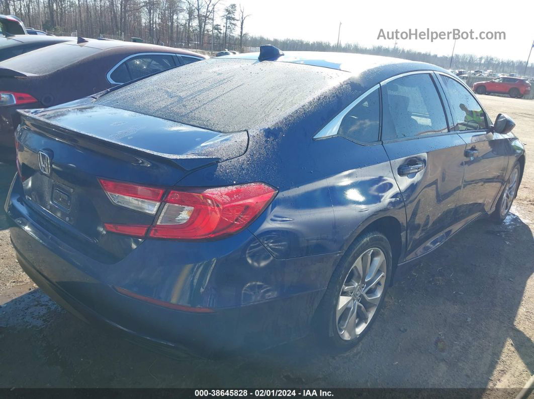 2018 Honda Accord Lx Синий vin: 1HGCV1F19JA096440