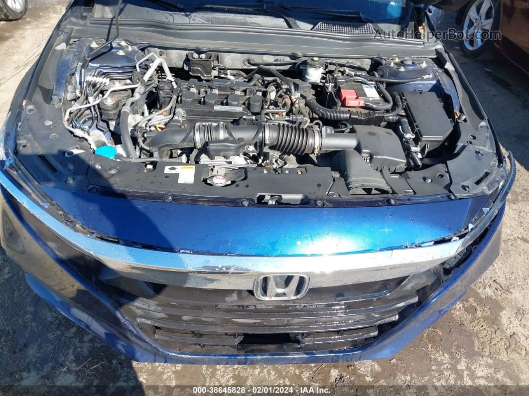 2018 Honda Accord Lx Синий vin: 1HGCV1F19JA096440