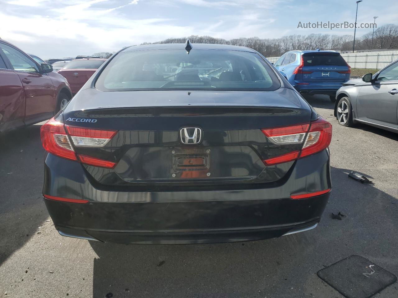 2018 Honda Accord Lx Черный vin: 1HGCV1F19JA122051