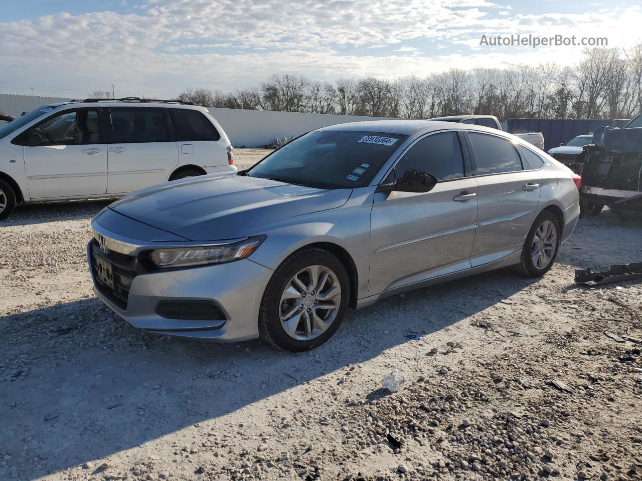 2018 Honda Accord Lx Silver vin: 1HGCV1F19JA166907