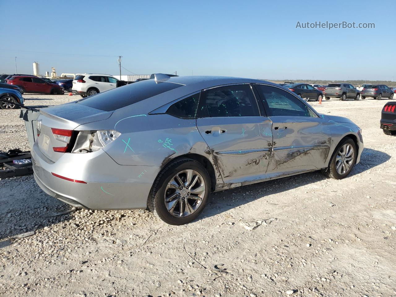 2018 Honda Accord Lx Silver vin: 1HGCV1F19JA166907