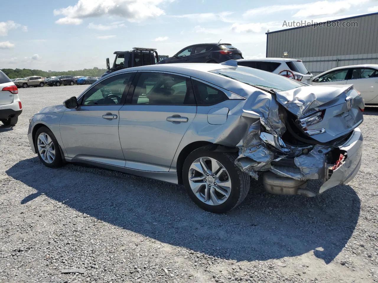 2018 Honda Accord Lx Gray vin: 1HGCV1F19JA193282