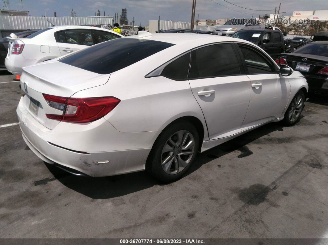 2018 Honda Accord Lx White vin: 1HGCV1F19JA215247