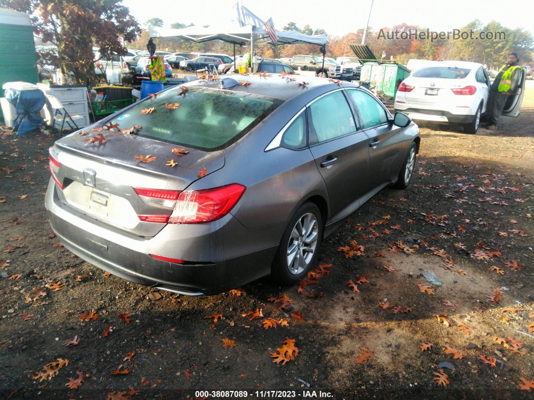 2018 Honda Accord Lx Gray vin: 1HGCV1F19JA235160