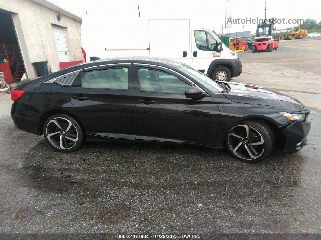 2018 Honda Accord Sedan Lx 1.5t Black vin: 1HGCV1F19JA257725