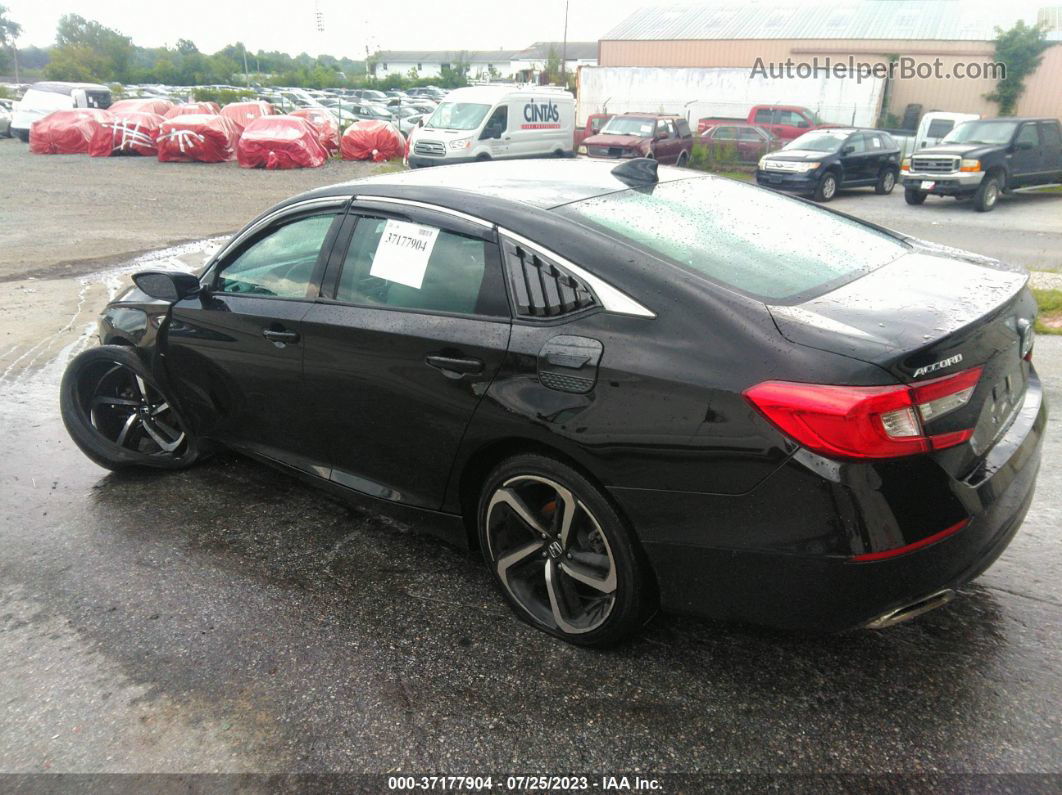 2018 Honda Accord Sedan Lx 1.5t Black vin: 1HGCV1F19JA257725