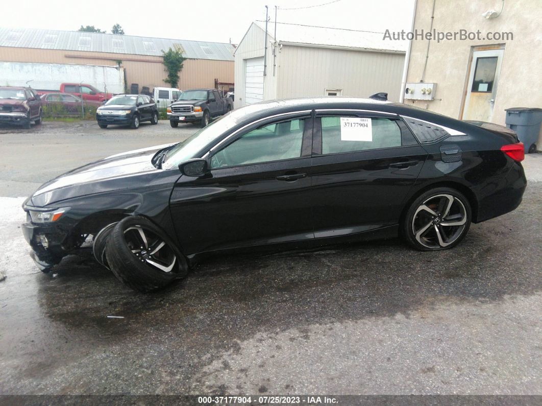 2018 Honda Accord Sedan Lx 1.5t Black vin: 1HGCV1F19JA257725