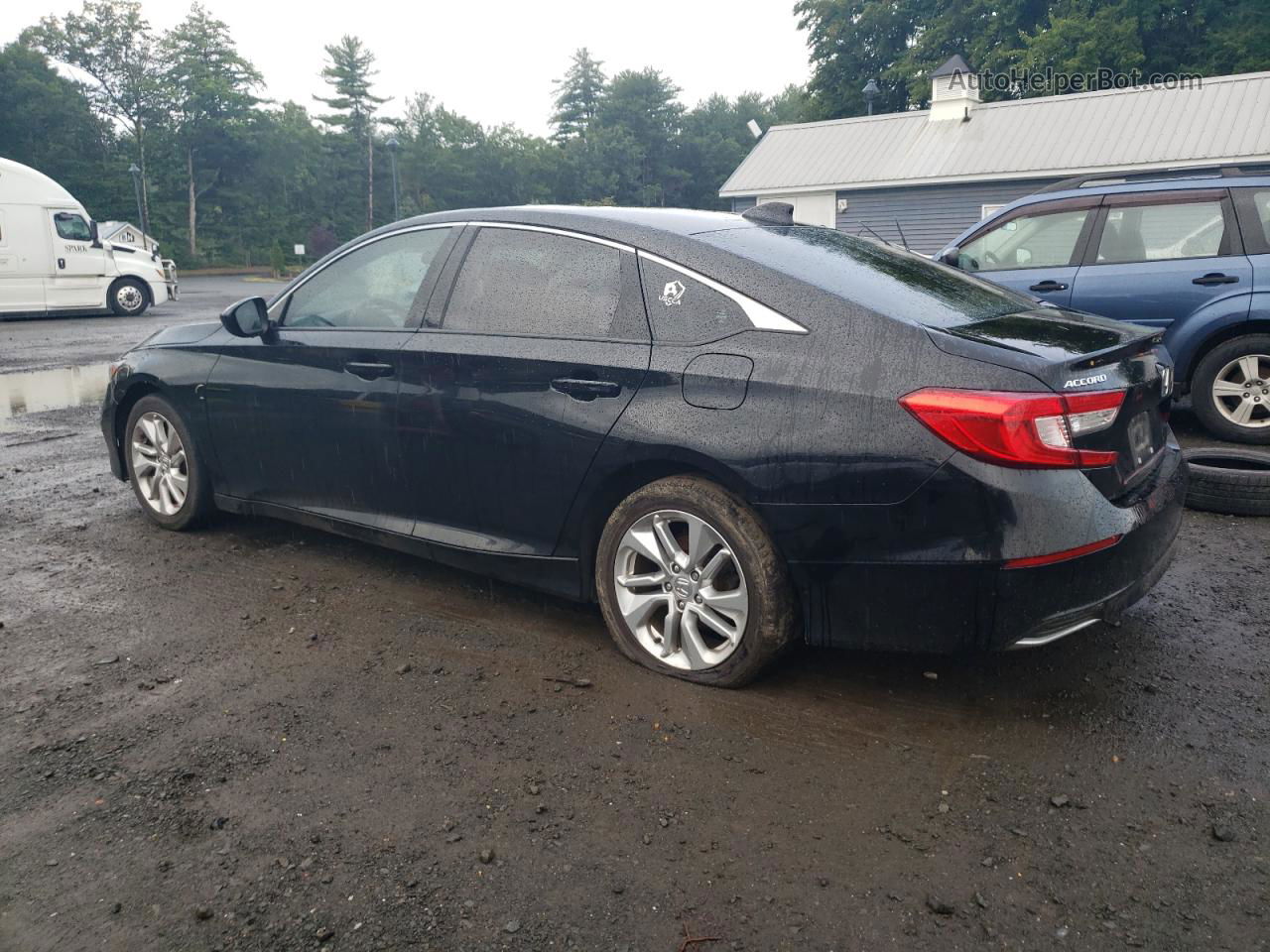 2019 Honda Accord Lx Black vin: 1HGCV1F19KA013123