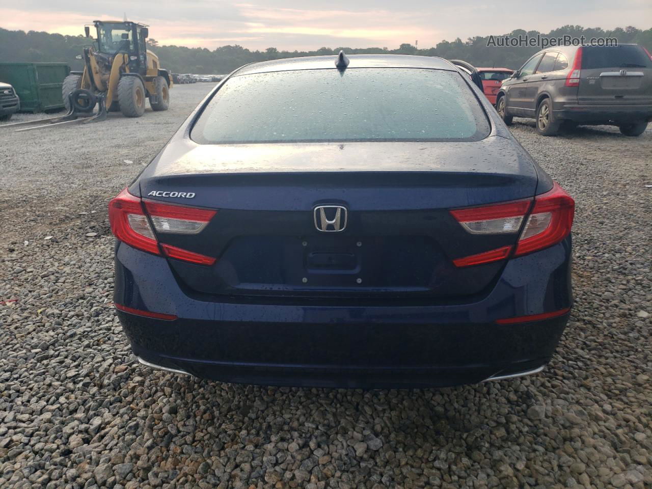 2019 Honda Accord Lx Blue vin: 1HGCV1F19KA023957