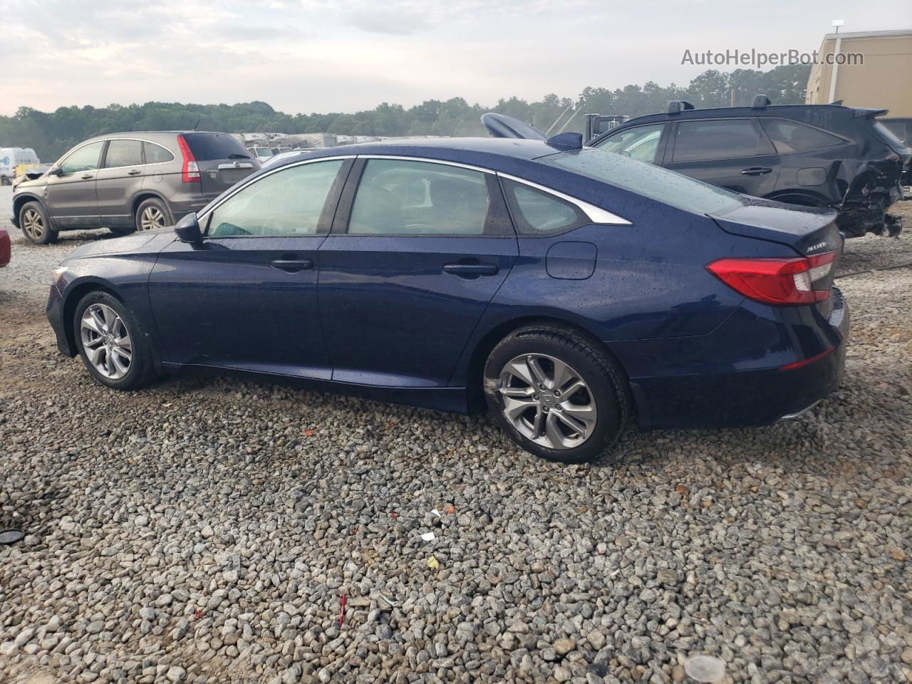 2019 Honda Accord Lx Синий vin: 1HGCV1F19KA023957