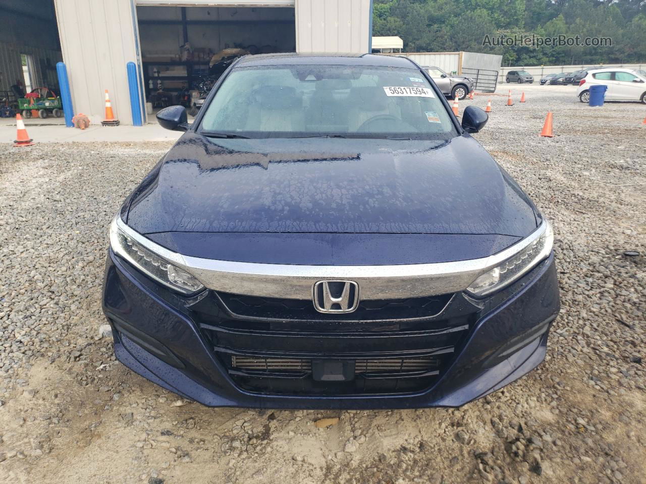 2019 Honda Accord Lx Синий vin: 1HGCV1F19KA023957