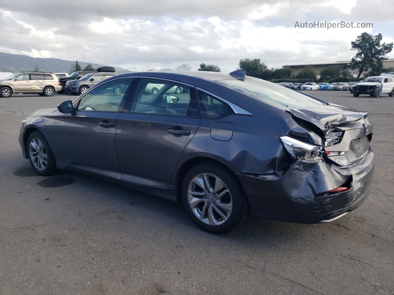 2019 Honda Accord Lx Gray vin: 1HGCV1F19KA041827