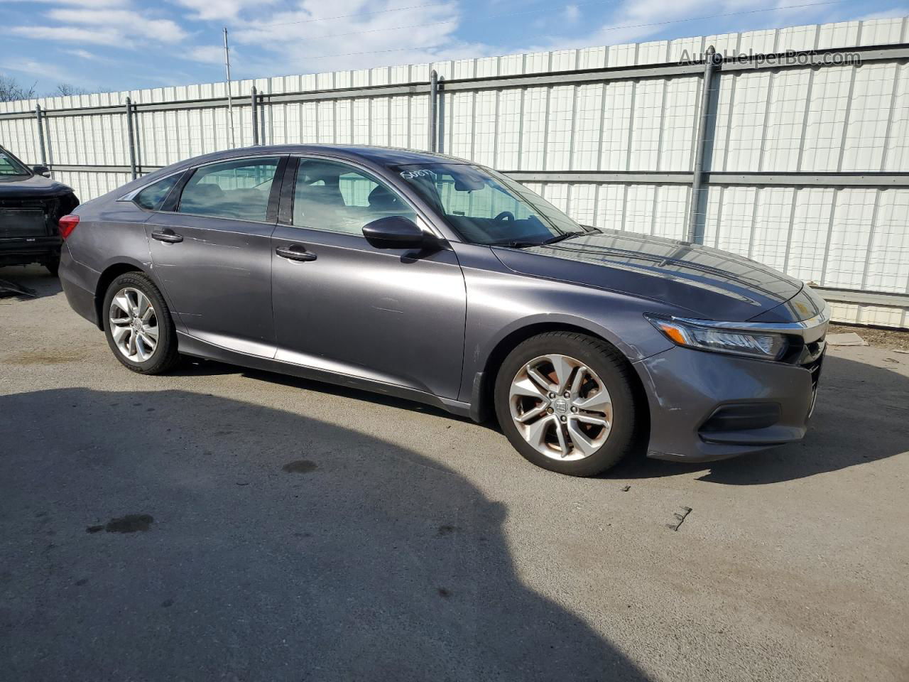 2019 Honda Accord Lx Gray vin: 1HGCV1F19KA060149