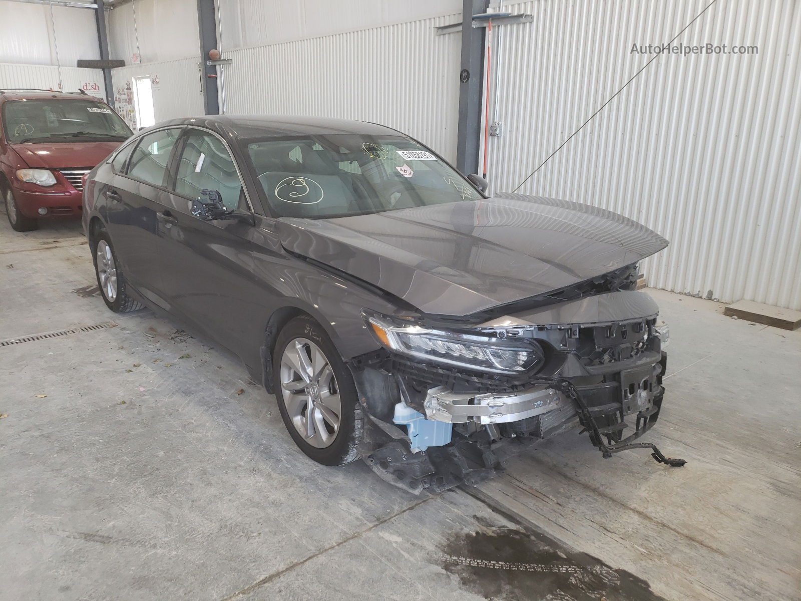 2019 Honda Accord Lx Gray vin: 1HGCV1F19KA122763