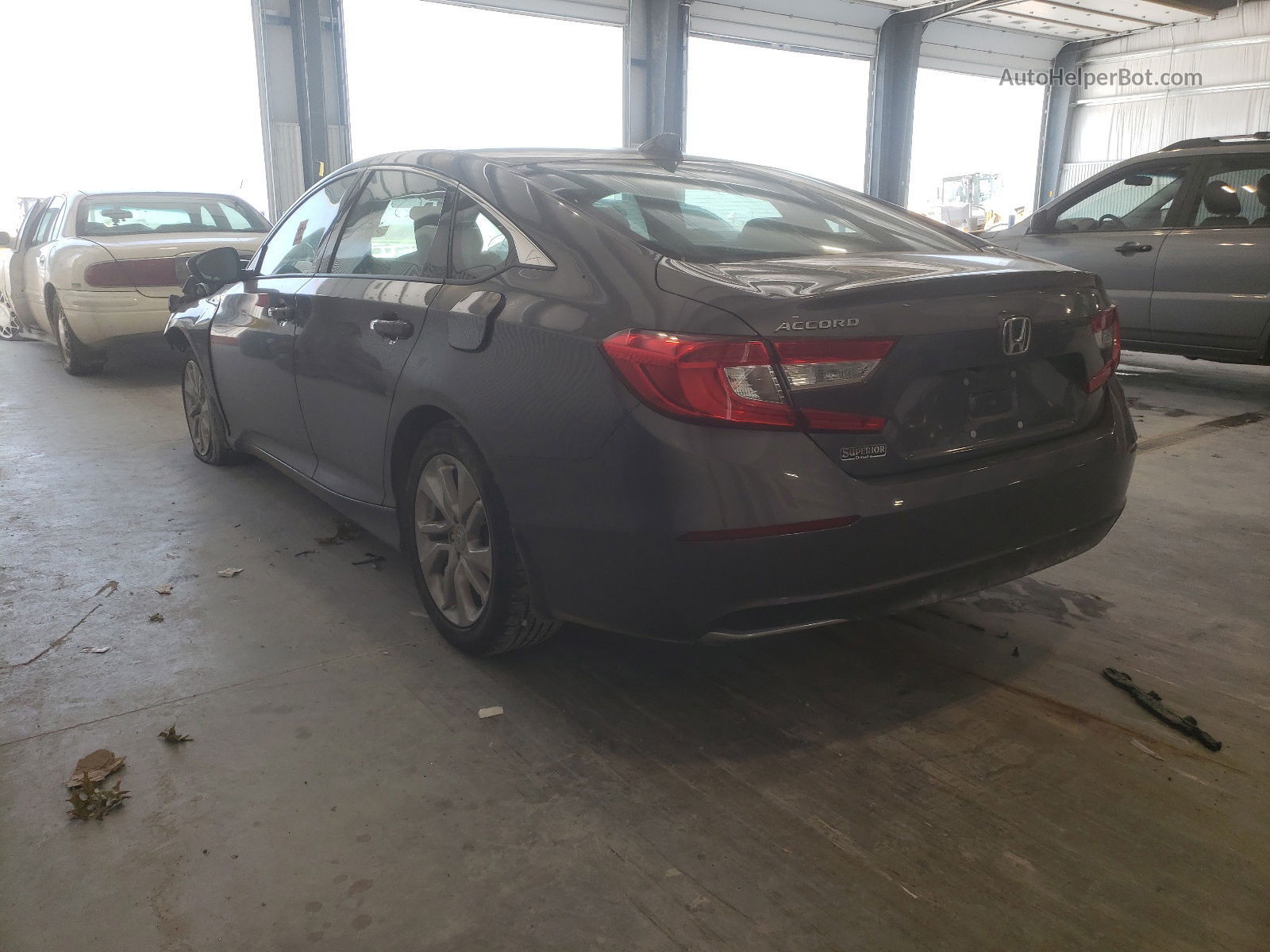 2019 Honda Accord Lx Gray vin: 1HGCV1F19KA122763