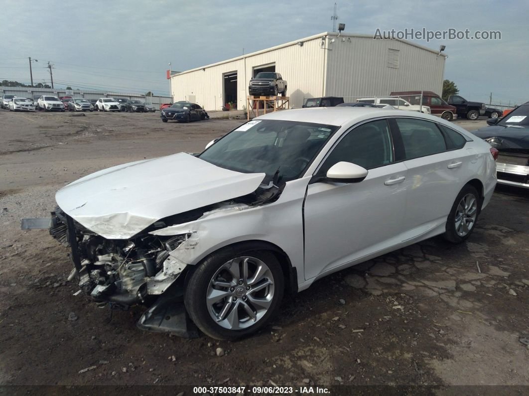 2019 Honda Accord Lx White vin: 1HGCV1F19KA125954