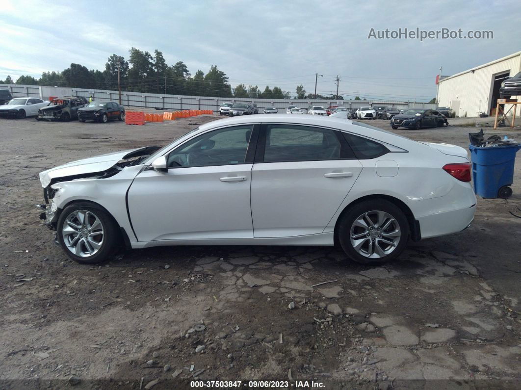 2019 Honda Accord Lx White vin: 1HGCV1F19KA125954