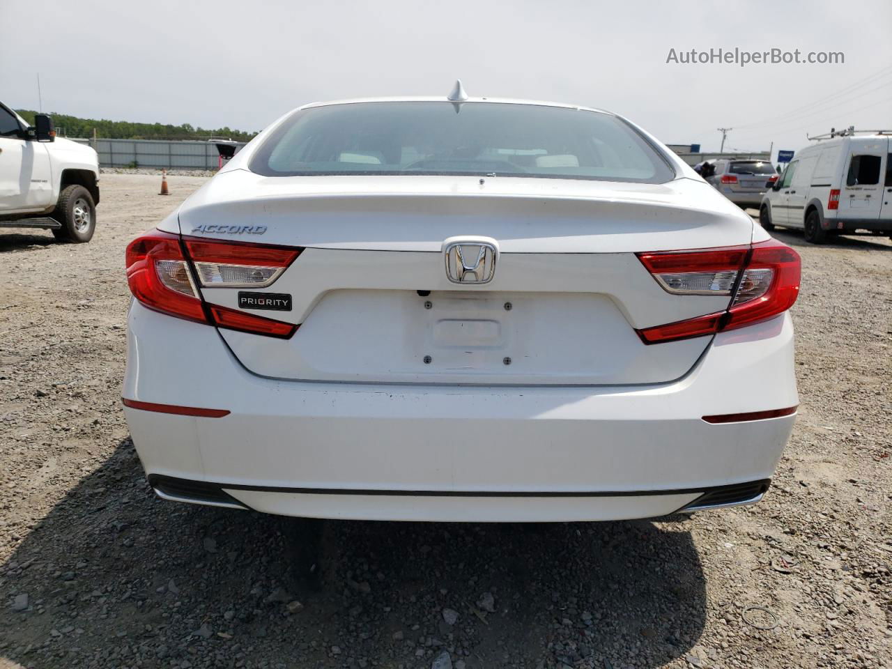 2019 Honda Accord Lx White vin: 1HGCV1F19KA150689