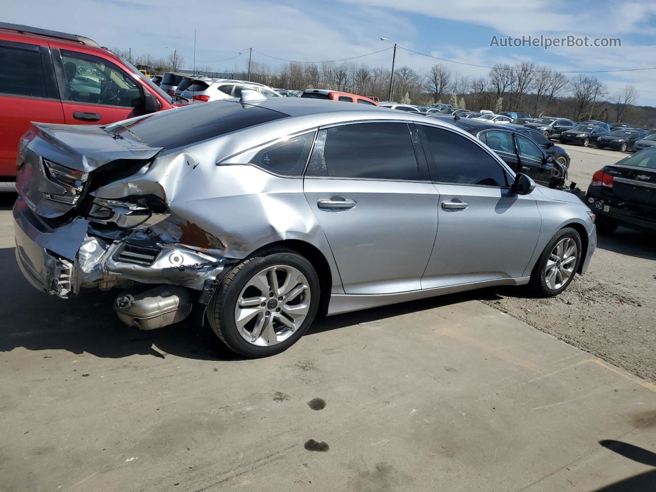 2019 Honda Accord Lx Silver vin: 1HGCV1F19KA151034