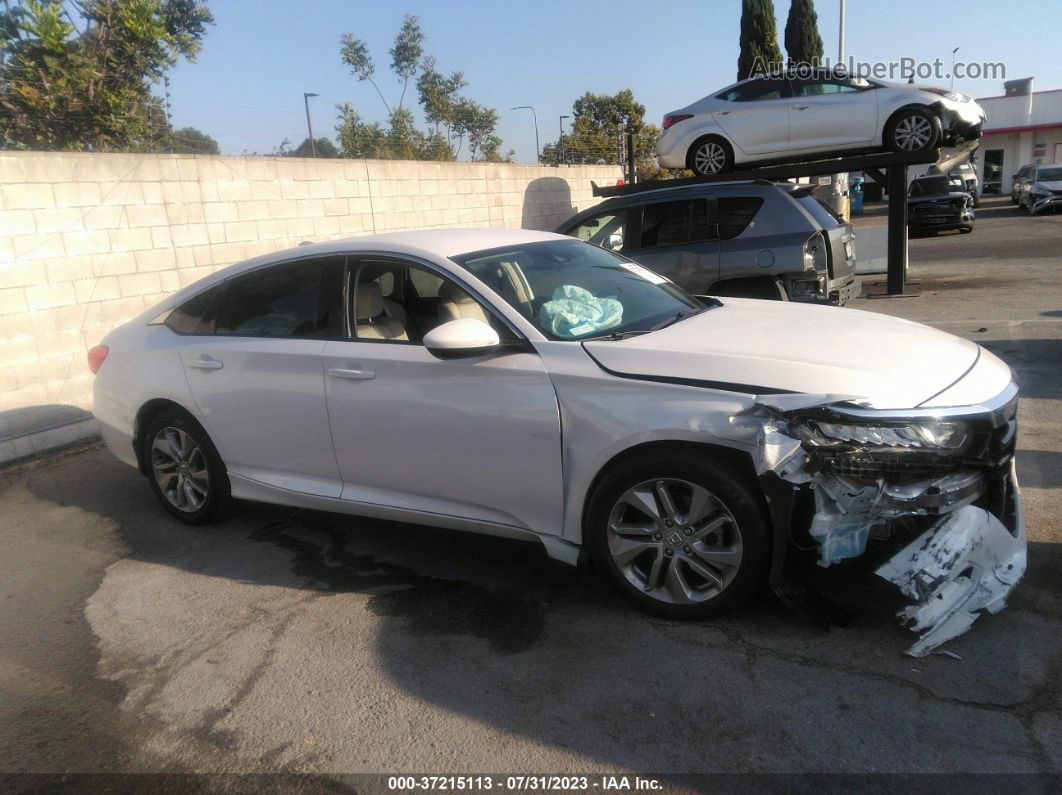 2020 Honda Accord Lx White vin: 1HGCV1F19LA017867