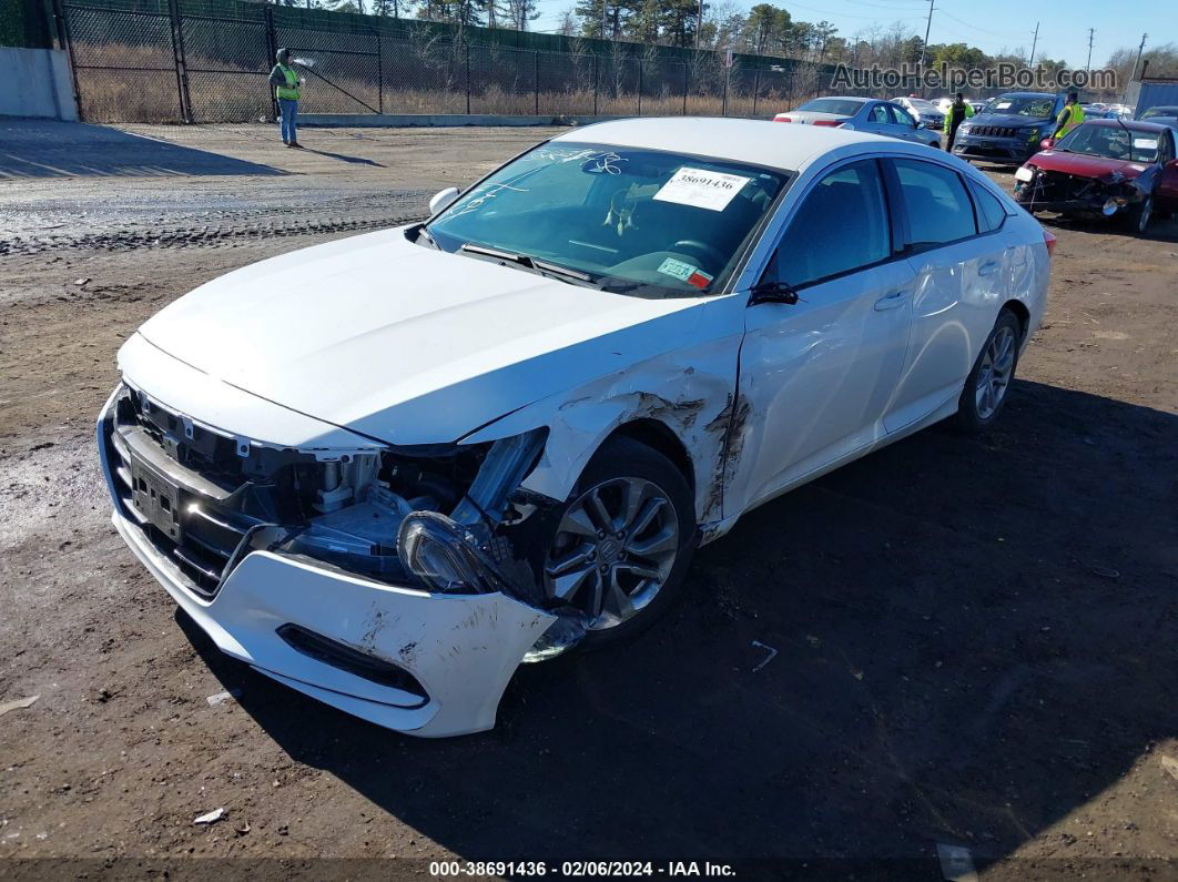 2020 Honda Accord Lx White vin: 1HGCV1F19LA034331