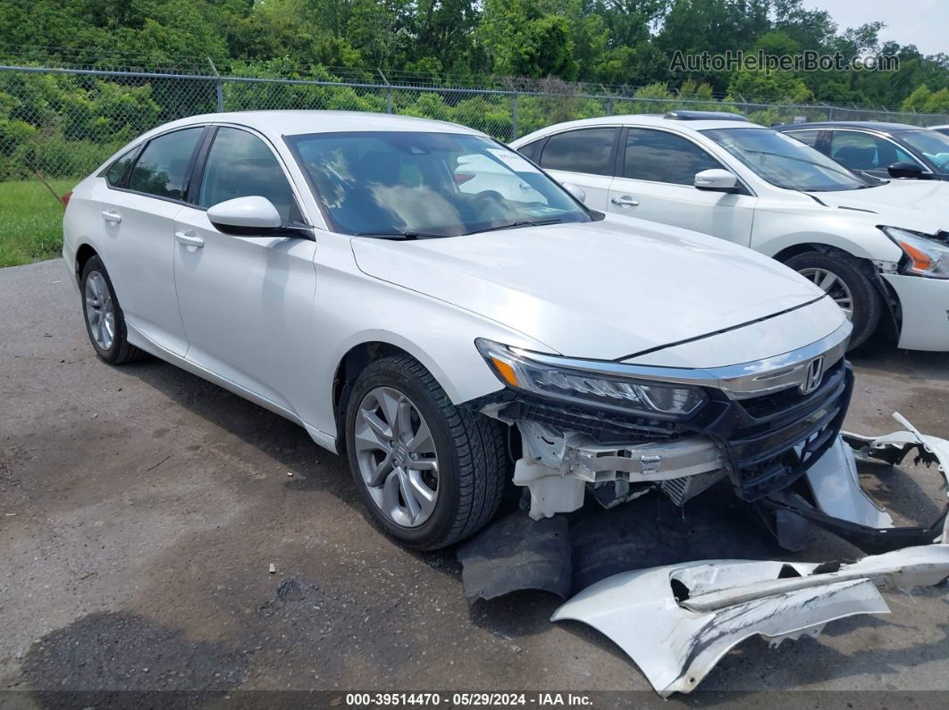 2020 Honda Accord Lx White vin: 1HGCV1F19LA058760