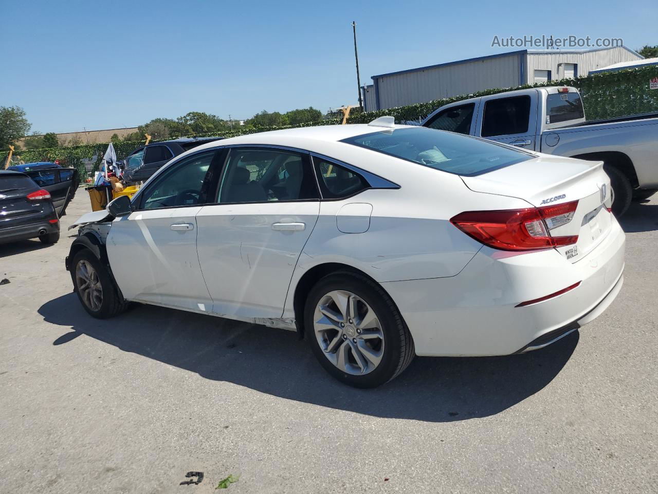 2020 Honda Accord Lx White vin: 1HGCV1F19LA110257