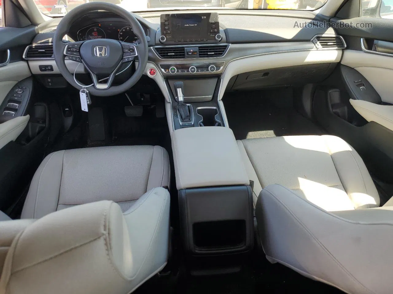 2020 Honda Accord Lx White vin: 1HGCV1F19LA110257