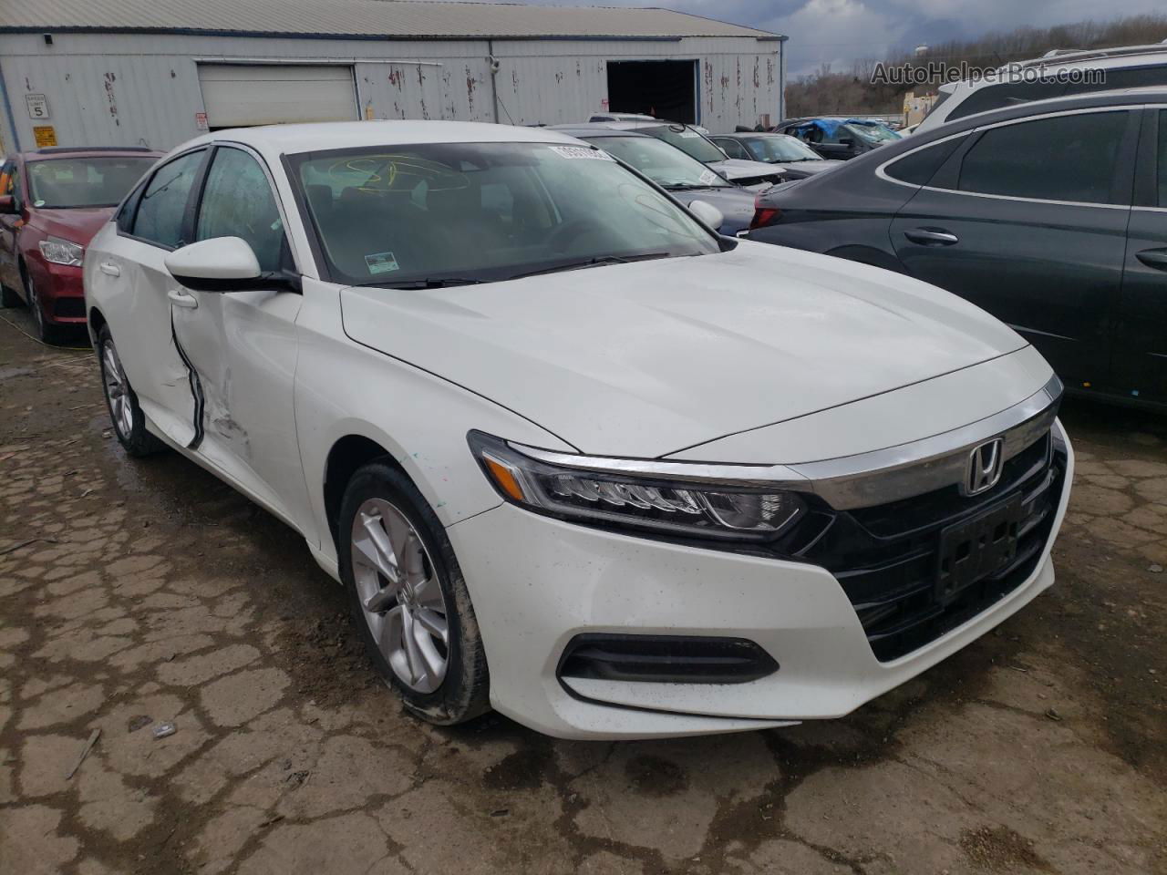 2020 Honda Accord Lx White vin: 1HGCV1F19LA142366