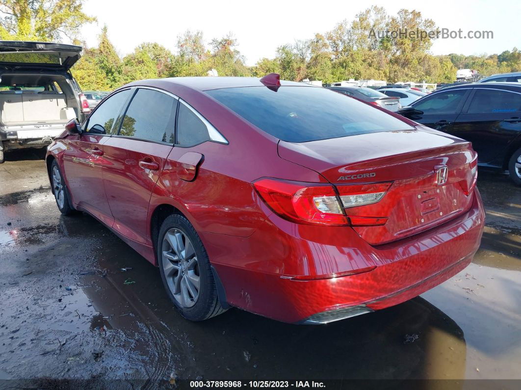 2018 Honda Accord Sedan Lx 1.5t Red vin: 1HGCV1F1XJA003229