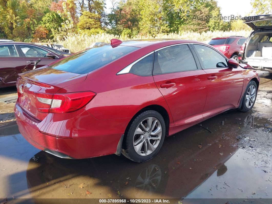 2018 Honda Accord Sedan Lx 1.5t Red vin: 1HGCV1F1XJA003229