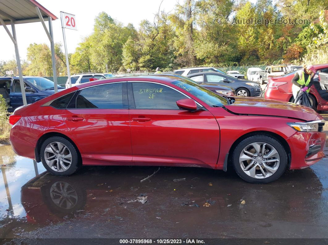 2018 Honda Accord Sedan Lx 1.5t Red vin: 1HGCV1F1XJA003229