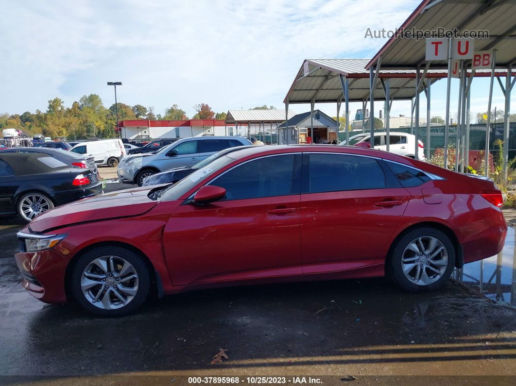 2018 Honda Accord Sedan Lx 1.5t Red vin: 1HGCV1F1XJA003229