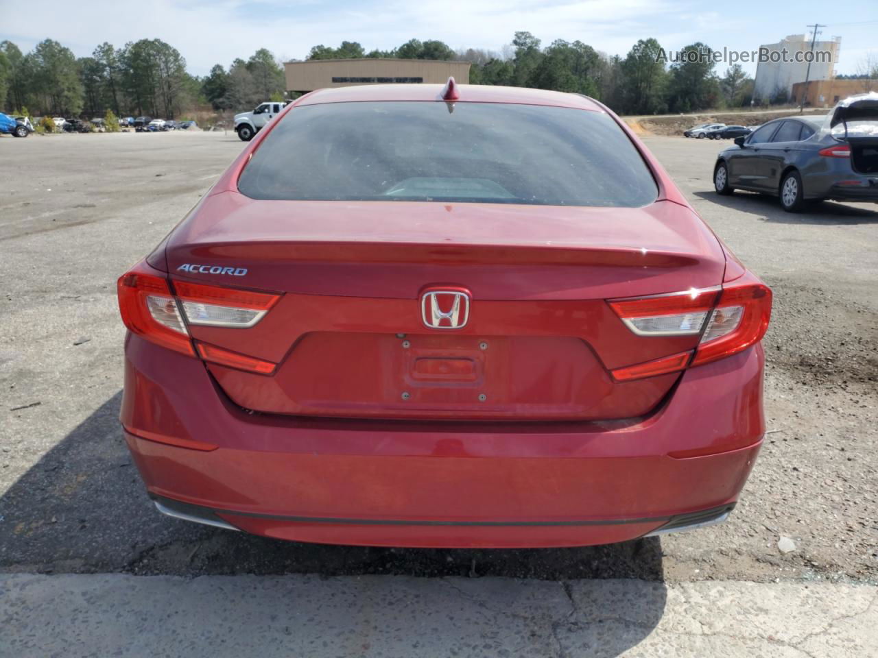 2018 Honda Accord Lx Red vin: 1HGCV1F1XJA133673