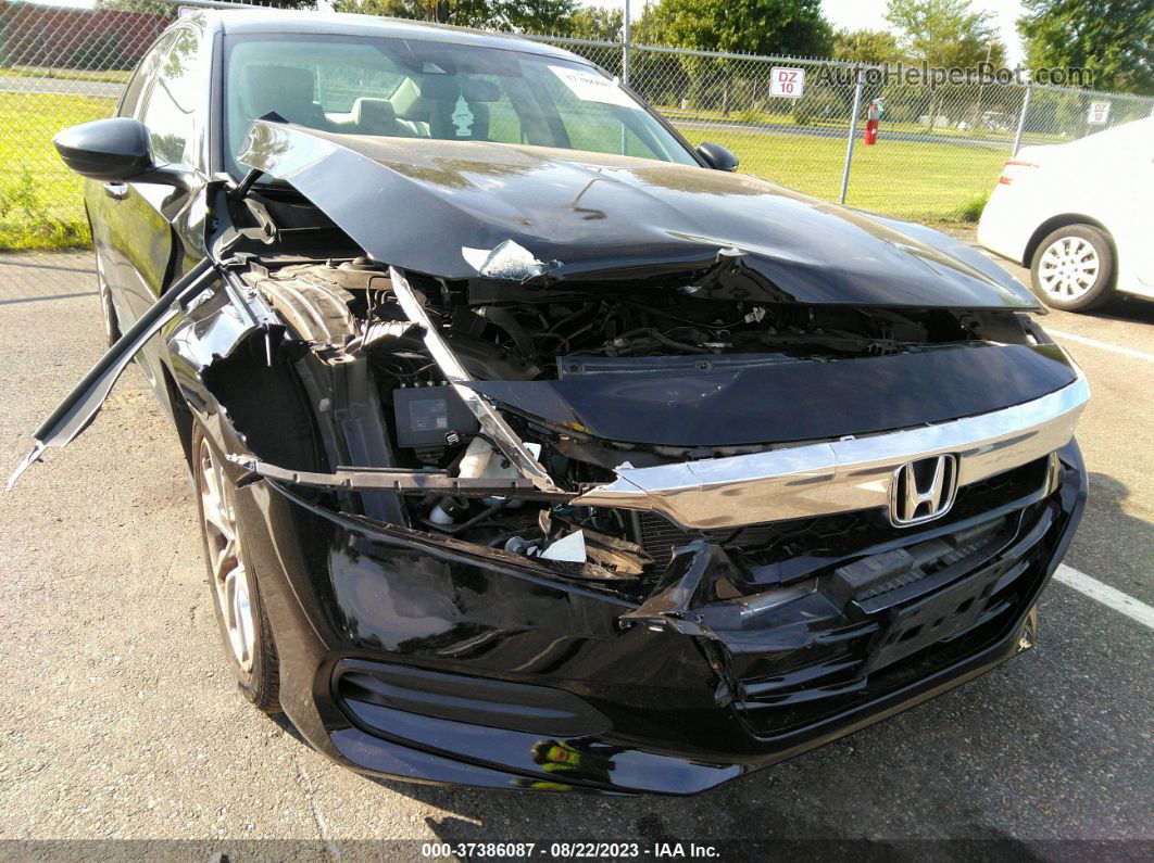 2018 Honda Accord Lx Black vin: 1HGCV1F1XJA239489