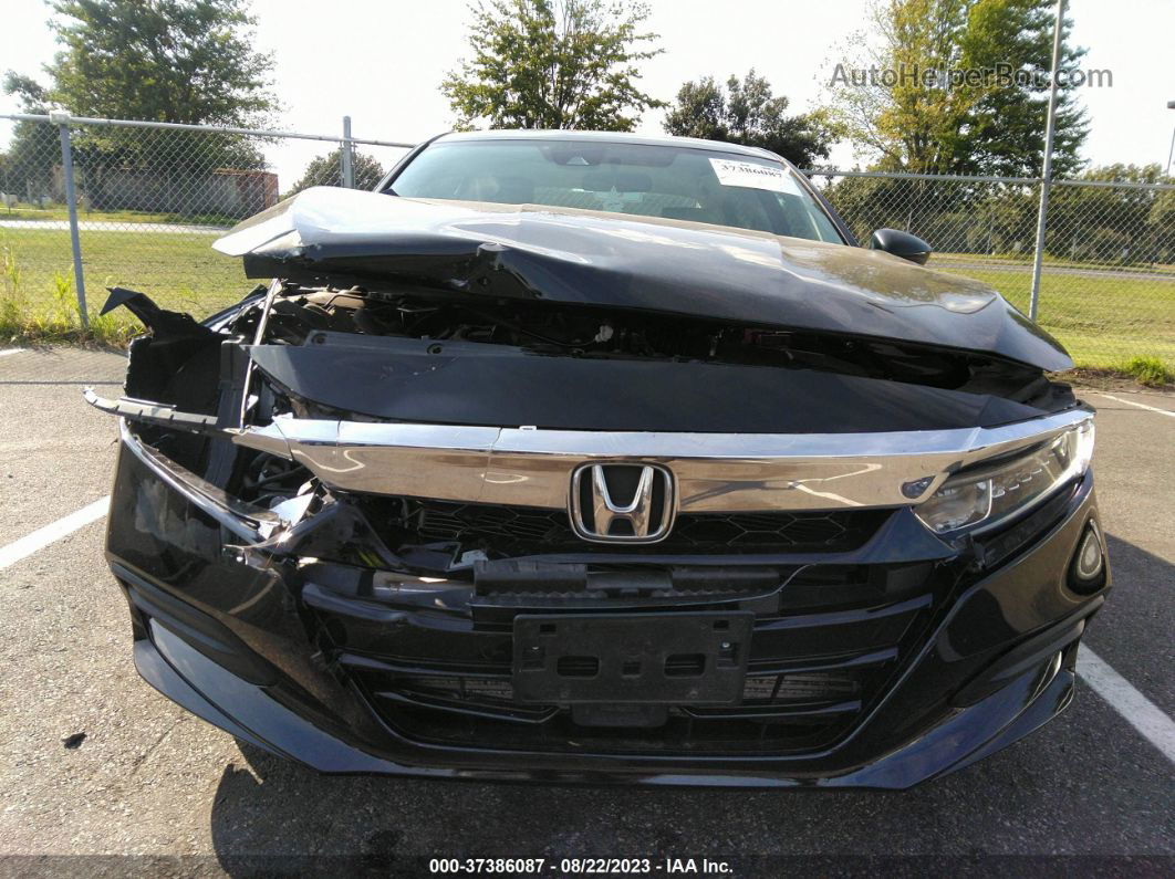 2018 Honda Accord Lx Black vin: 1HGCV1F1XJA239489