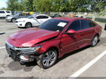 2019 Honda Accord Lx Red vin: 1HGCV1F1XKA005158