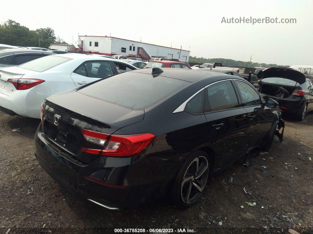 2019 Honda Accord Lx Черный vin: 1HGCV1F1XKA072598