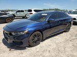 2019 Honda Accord Lx Blue vin: 1HGCV1F1XKA084461