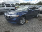 2019 Honda Accord Lx Blue vin: 1HGCV1F1XKA103848